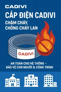 Cadivi dây cáp điện chậm cháy