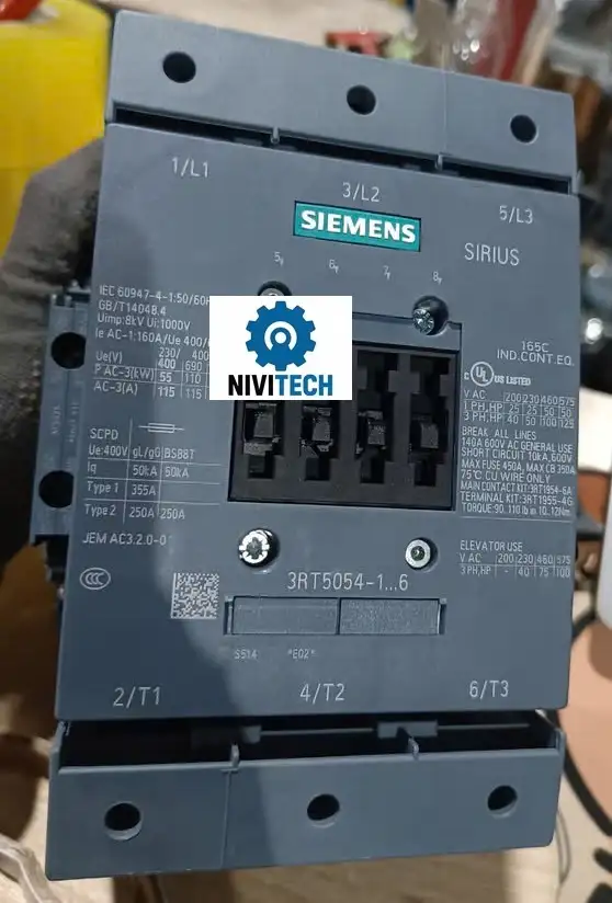 Khởi động từ Siemens 3RT1054-1..6, 24VDC, 160A